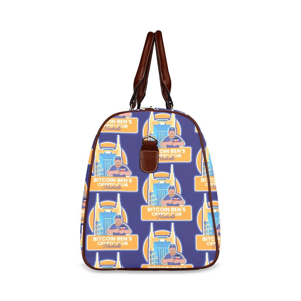 Miniaday Designs Waterproof Travel Bag Bitcoin Ben Nashville Club Waterproof Travel Bag/Large (Model 1639) - Miniaday Designs, LLC.