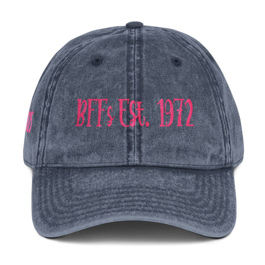 BFF 4.5" x 1.6" Length and Height Haystack 2025 Vintage Cap (Embroidery)