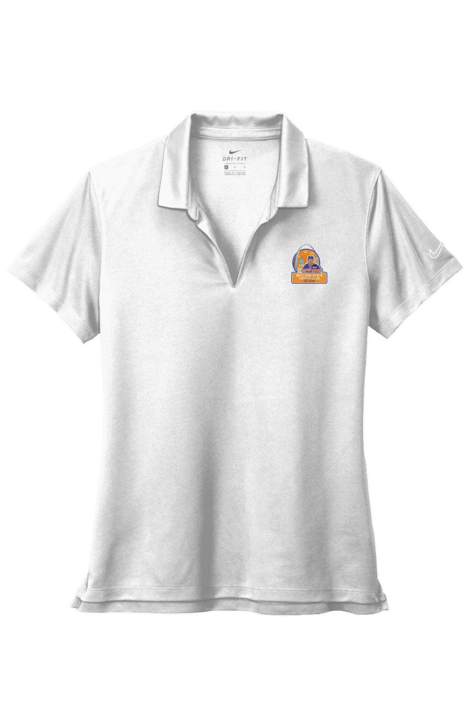 Bitcoin Ben St Louis Club Nike Ladies Dri-FIT Micro Pique 2.0 Polo - Miniaday Designs, LLC.
