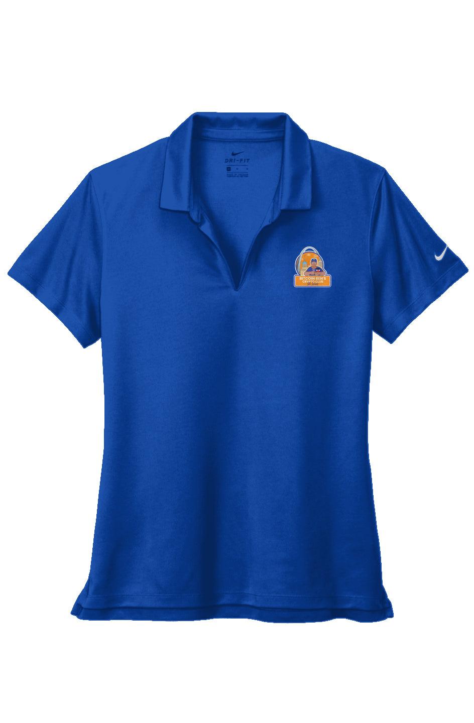 Bitcoin Ben St Louis Club Nike Ladies Dri-FIT Micro Pique 2.0 Polo - Miniaday Designs, LLC.