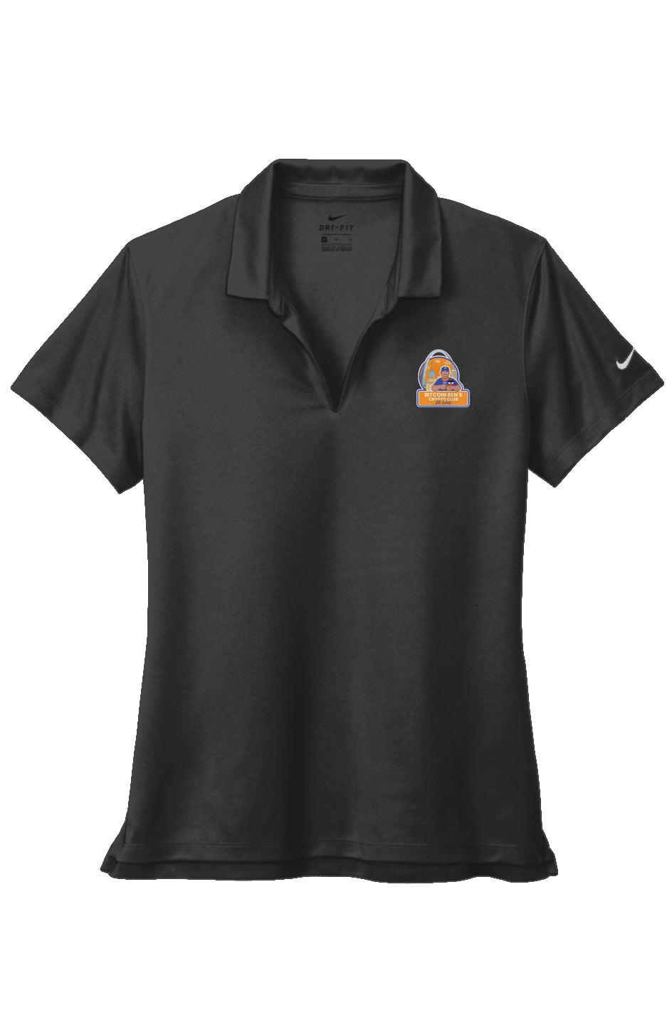 Bitcoin Ben St Louis Club Nike Ladies Dri-FIT Micro Pique 2.0 Polo - Miniaday Designs, LLC.