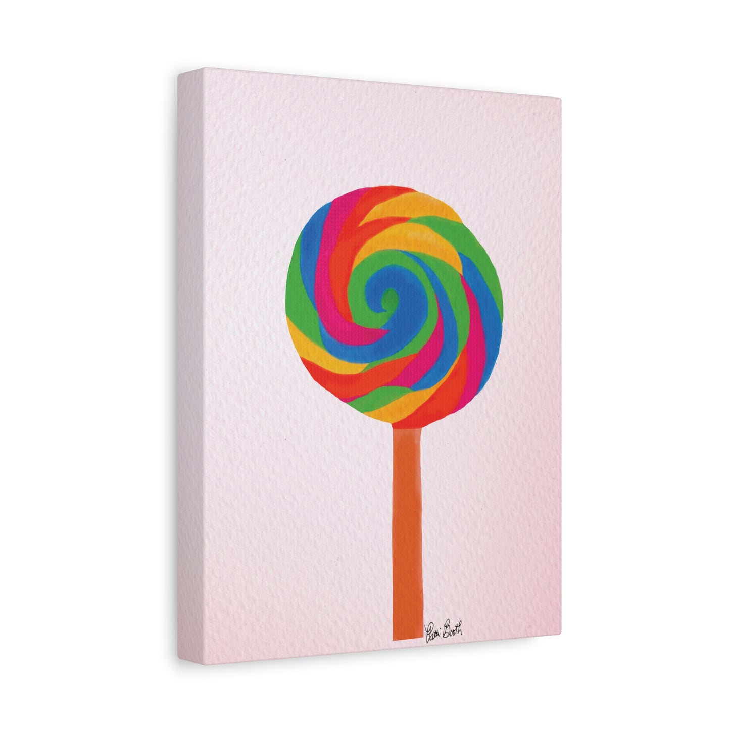 Rainbow Lollipop Canvas