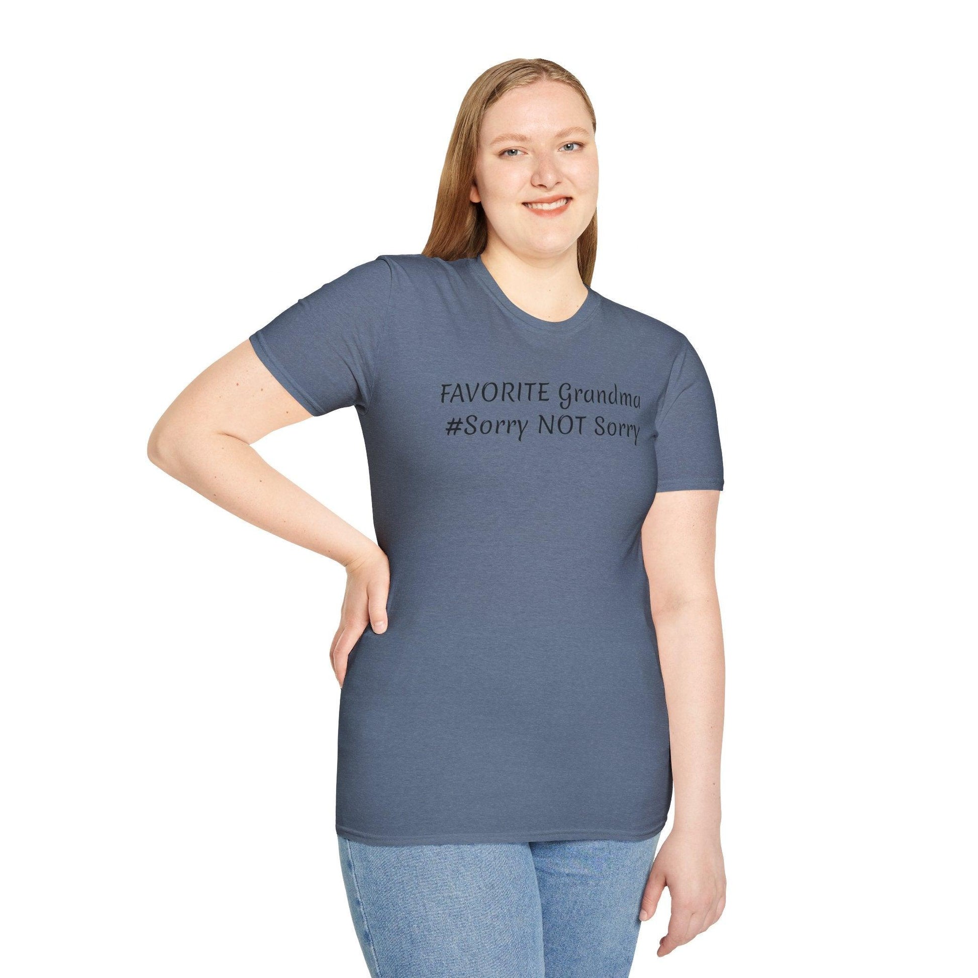 FAVORITE GRANDMA Unisex Softstyle T-Shirt - Miniaday Designs, LLC.