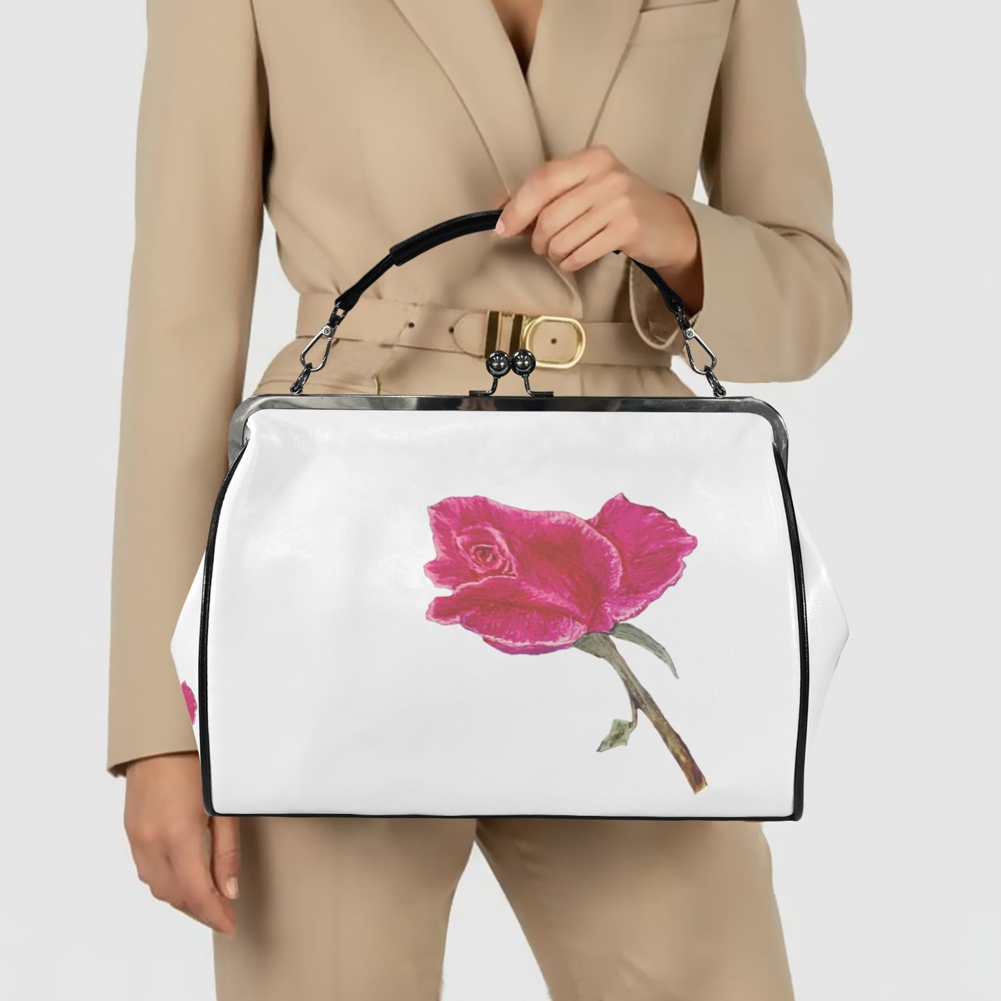 La Collection Fleur | Watercolor Kisslock Handbag