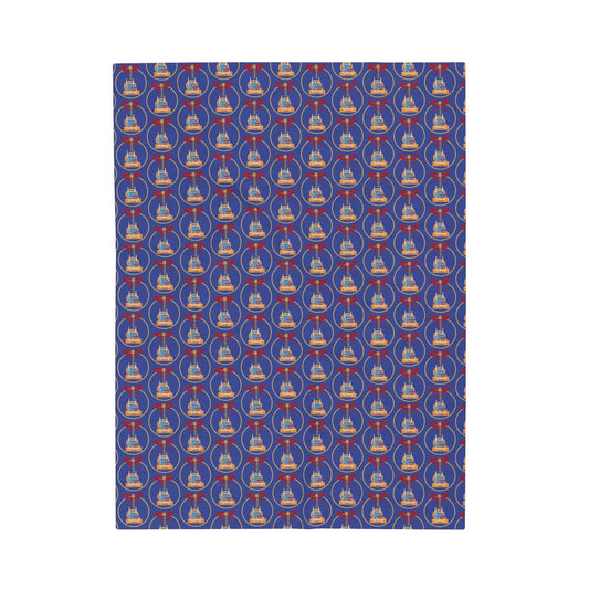 BBCC Nashville Christmas Velveteen Plush Blanket 3 Sizes - Miniaday Designs, LLC.