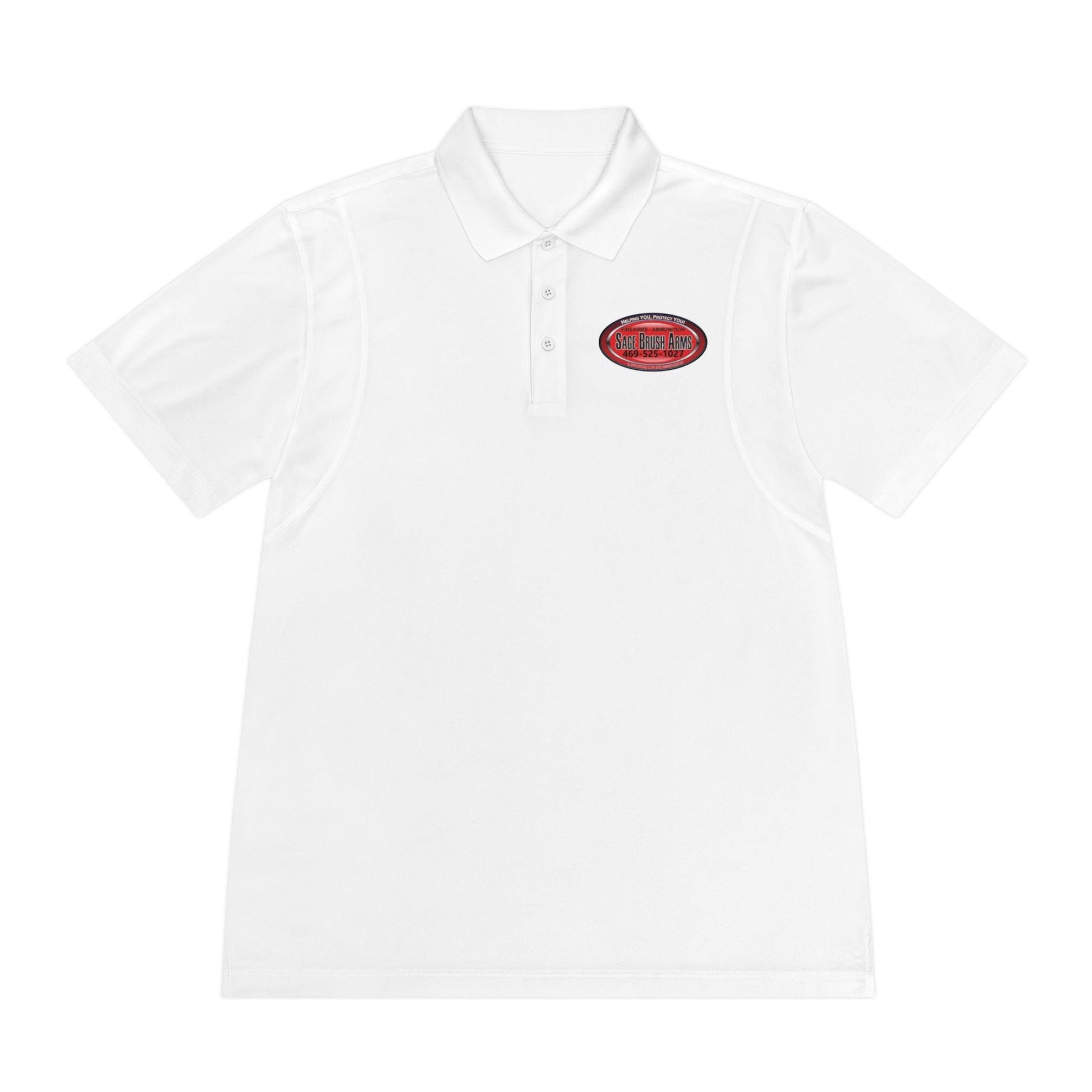 Sage Brush Arms Logo Men's Sport Polo Shirt - Miniaday Designs, LLC.