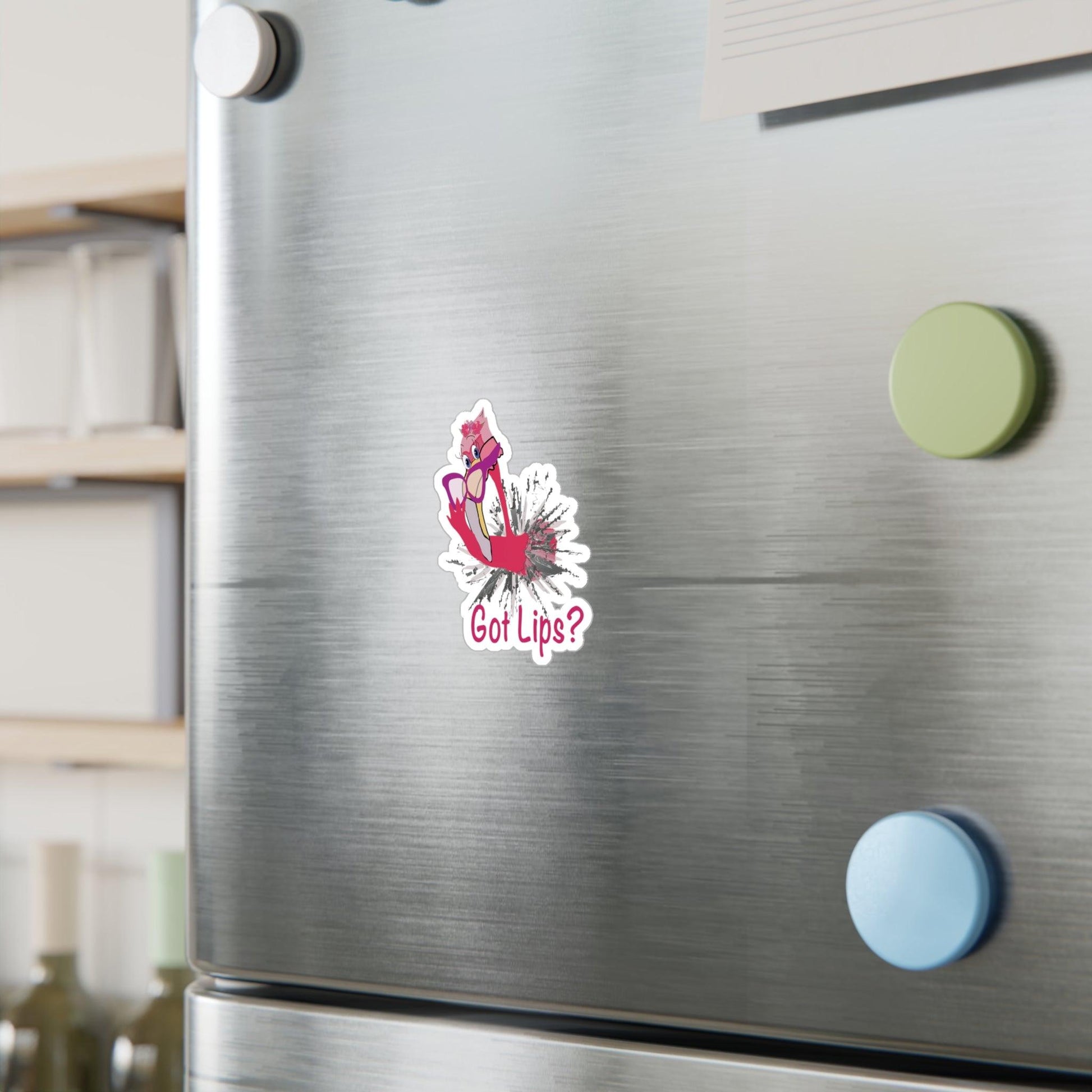 Flamingo Got Lips Kiss-Cut Vinyl Decals - Miniaday Designs, LLC.