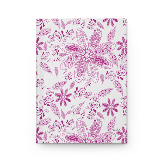 Magenta Paisley Hardcover Journal Matte
