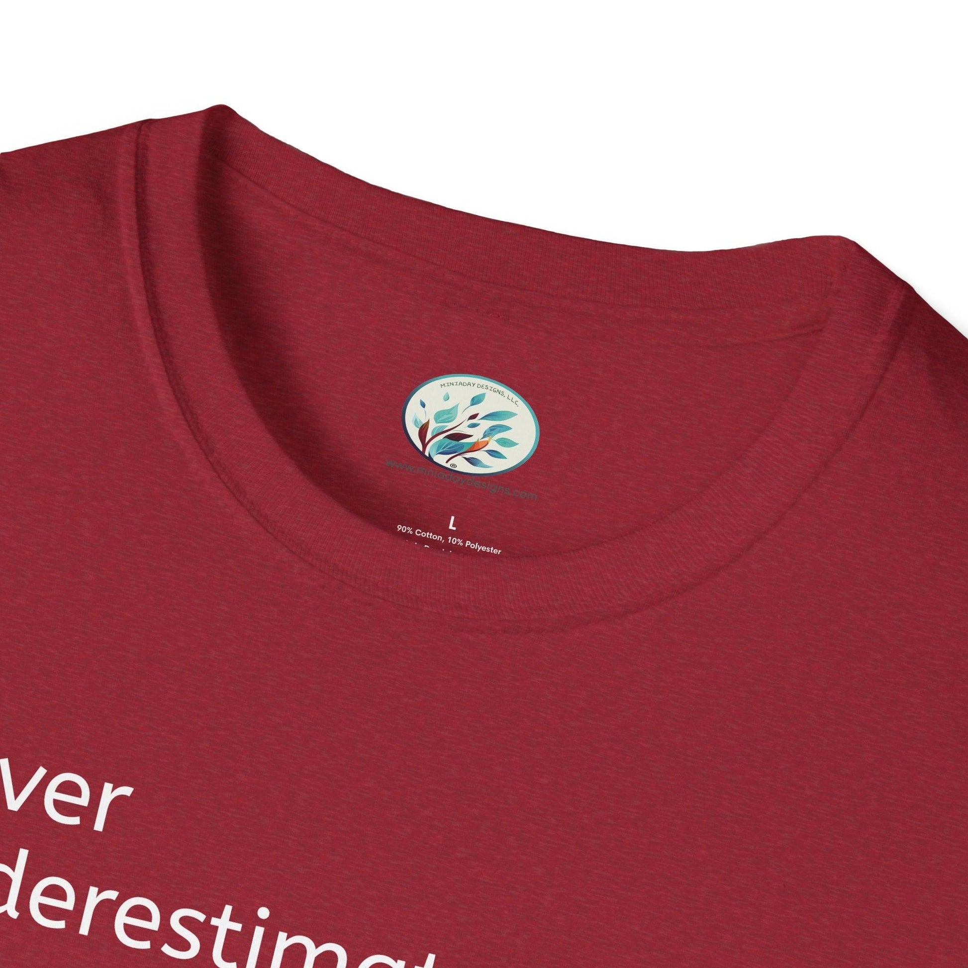 Never Understimate a Westie Unisex Softstyle T-Shirt - Miniaday Designs, LLC.