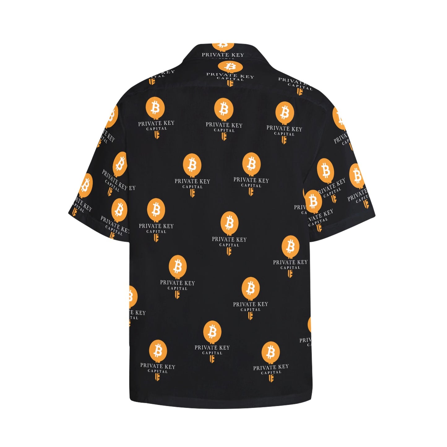 BBCC Private Key Bank Black Hawaiian Shirt Hawaiian Shirt with Chest Pocket