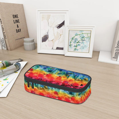 Sara's Rainbow Big Pencil Case - Miniaday Designs, LLC.
