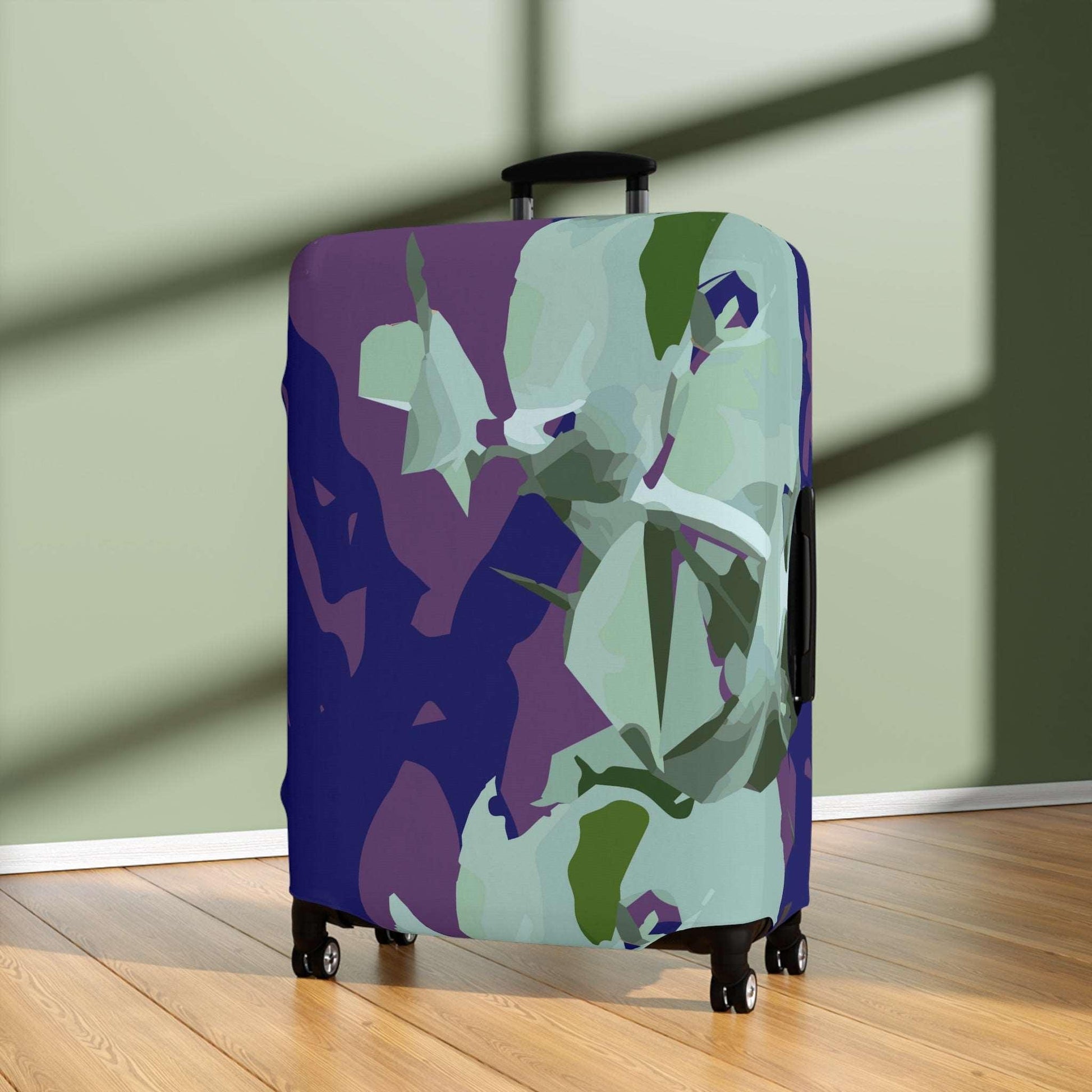 Floral Abstraction Harmony Collection by Miniaday Designs, LLC. Luggage Cover - Miniaday Designs, LLC.