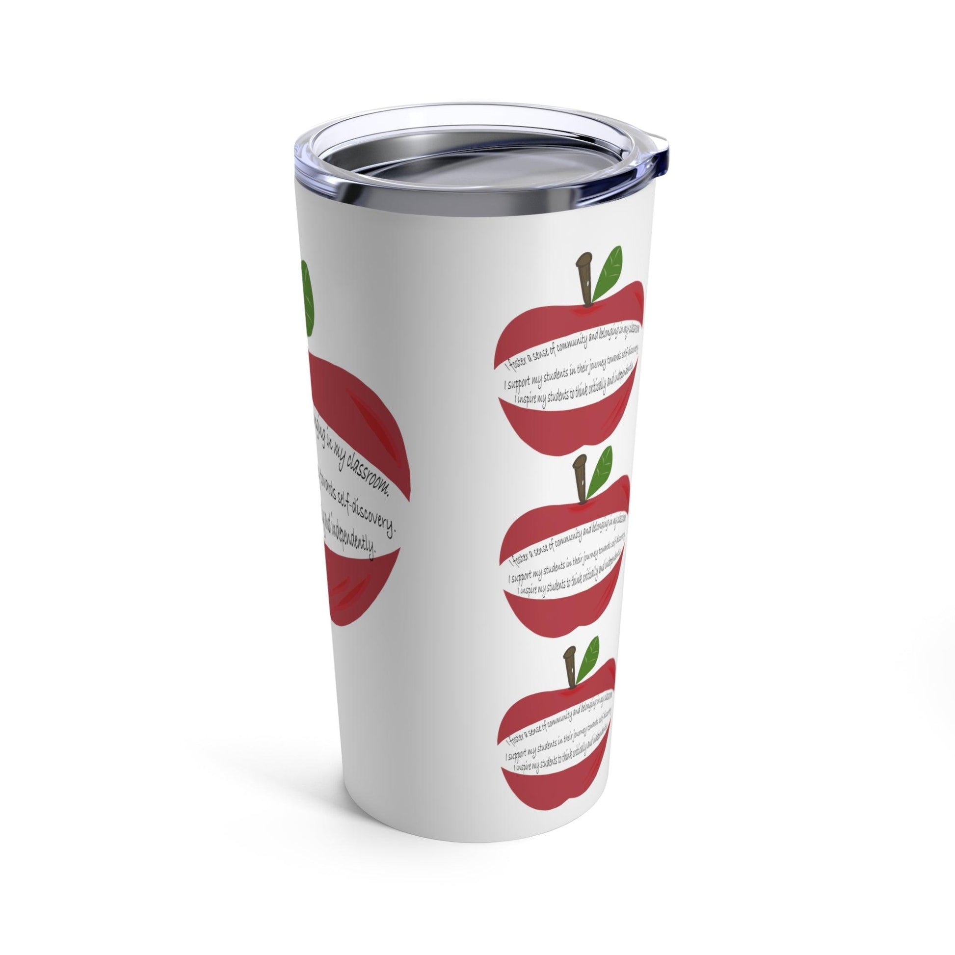 Miniaday Designs Tumbler 20 oz for Middle and High School Teachers. Tumbler 20oz White Unisex - Miniaday Designs, LLC.