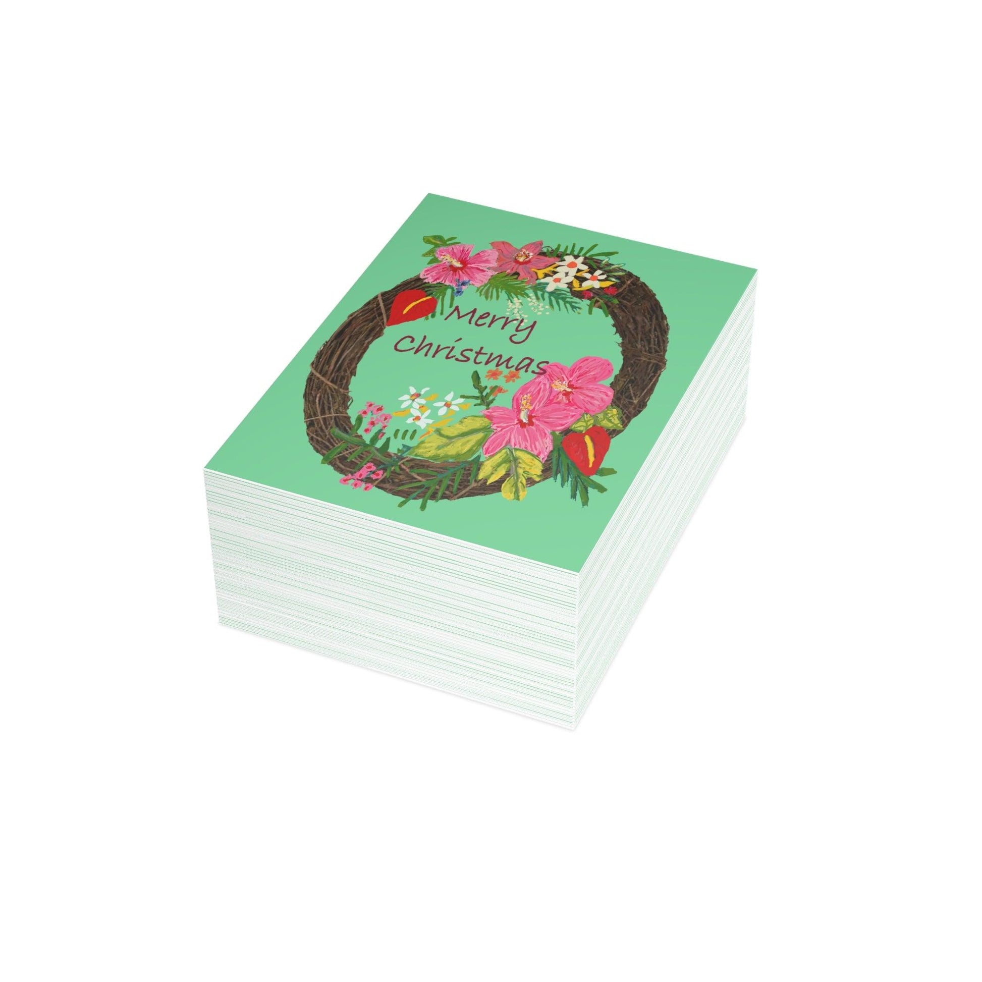 Miniaday Designs Tropical Christmas Postcard Bundles (envelopes included) - Miniaday Designs, LLC.