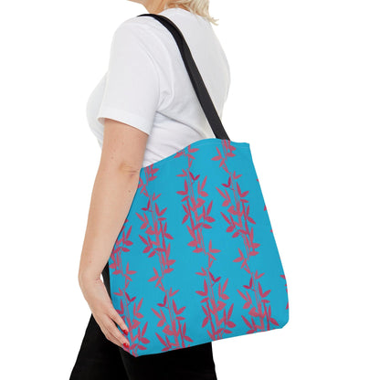 Miniaday Designs Teal Bamboo Tote Bag - Miniaday Designs, LLC.
