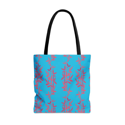 Miniaday Designs Teal Bamboo Tote Bag - Miniaday Designs, LLC.