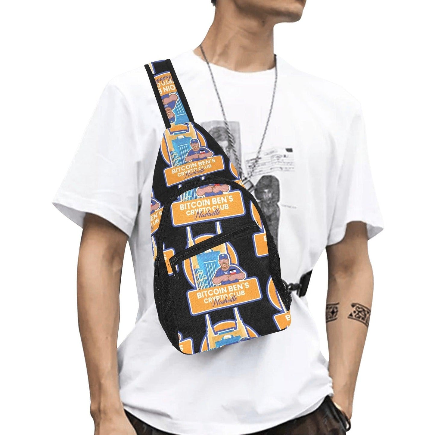 Miniaday Designs Bitcoin Ben Nashville Crypto Chest Bag - Miniaday Designs, LLC.