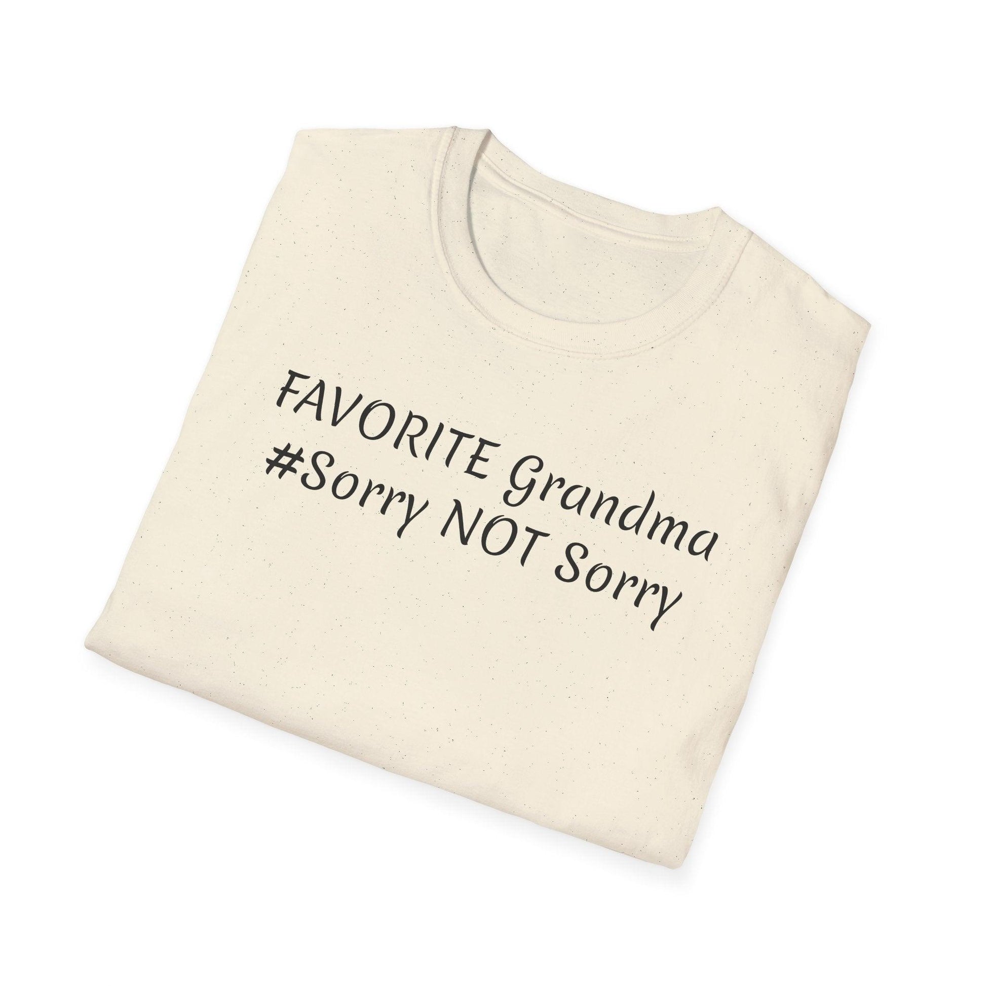 FAVORITE GRANDMA Unisex Softstyle T-Shirt - Miniaday Designs, LLC.