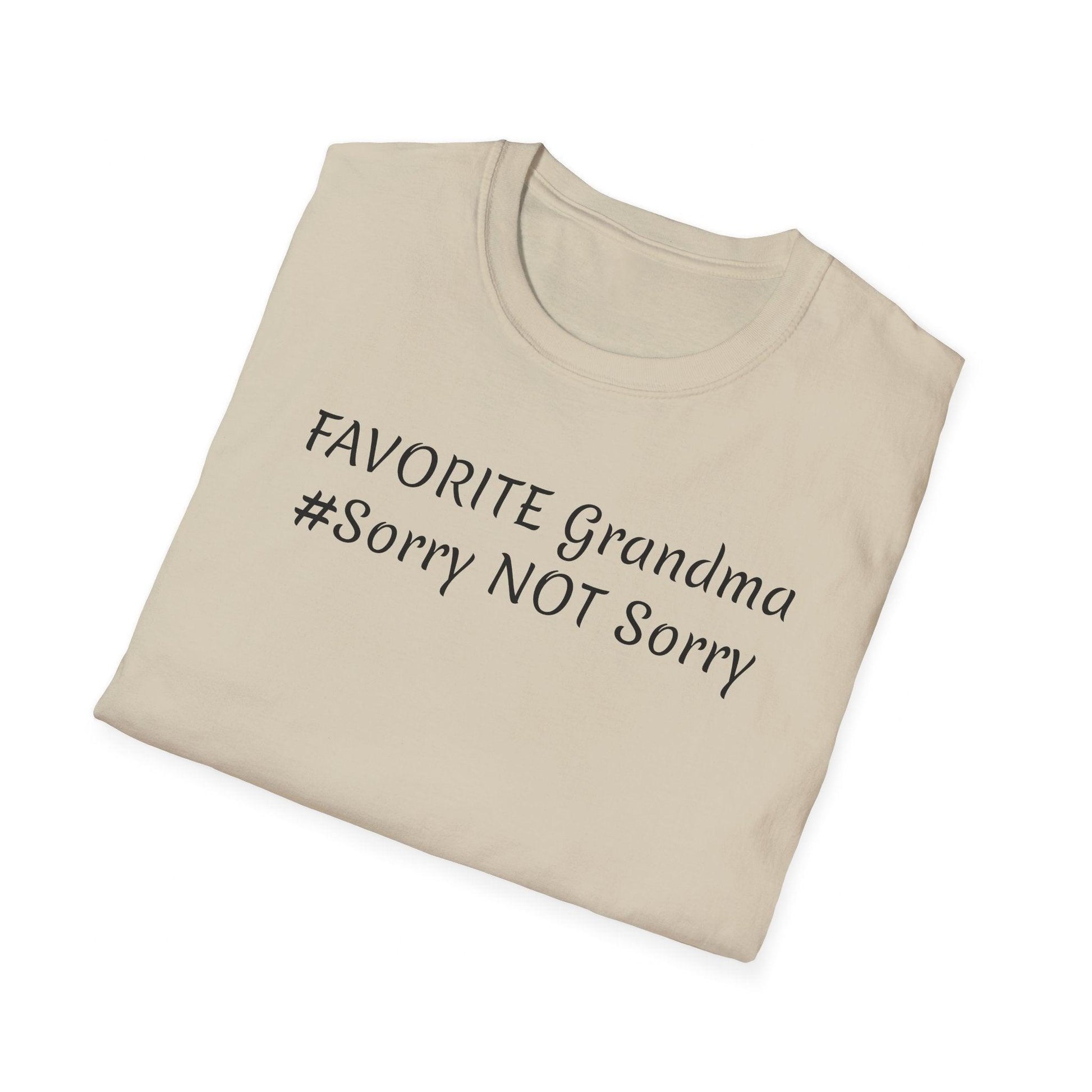 FAVORITE GRANDMA Unisex Softstyle T-Shirt - Miniaday Designs, LLC.