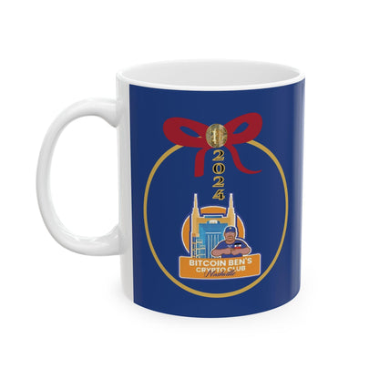 BBCC Nashville Christmas Ceramic Mug, (11oz, 15oz) - Miniaday Designs, LLC.