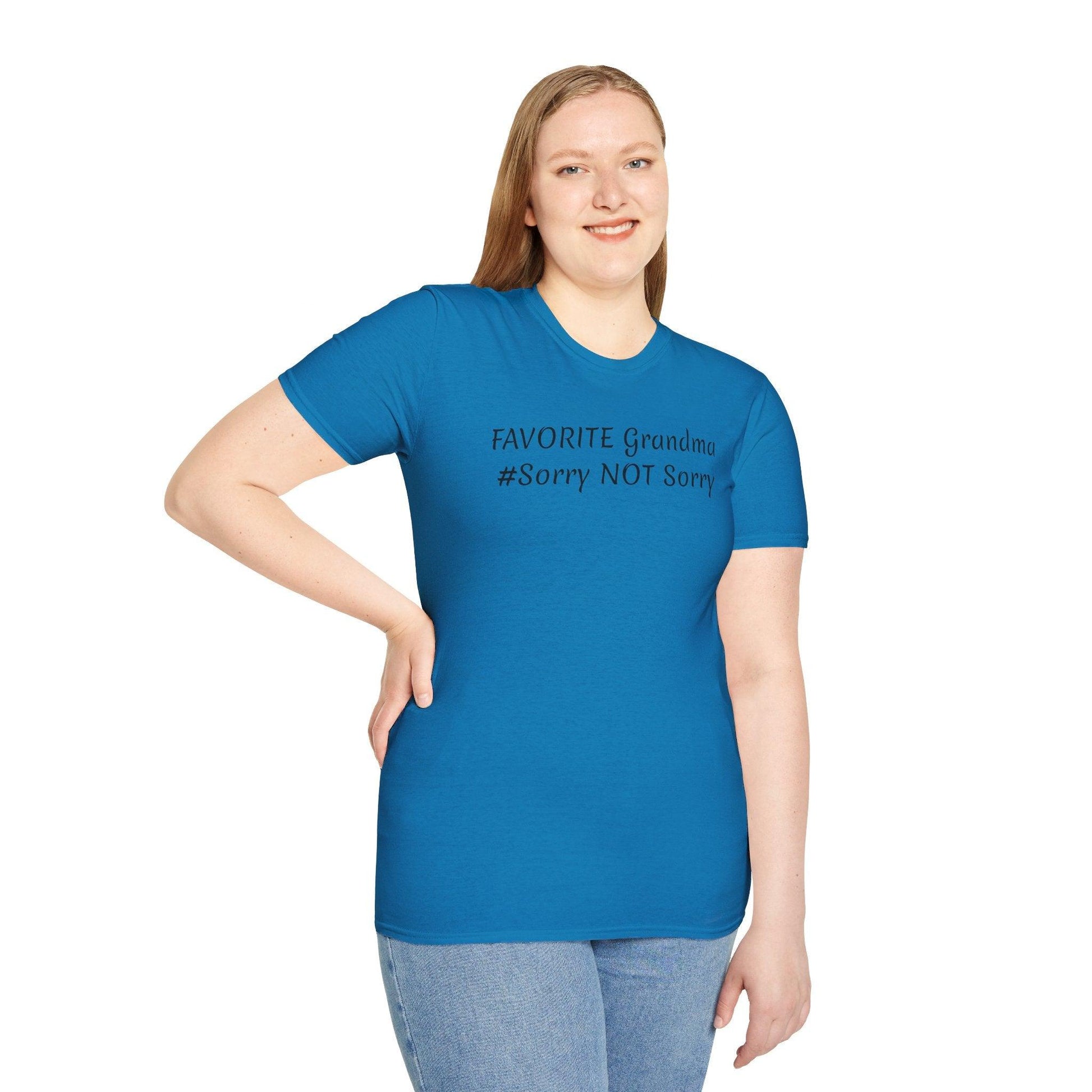 FAVORITE GRANDMA Unisex Softstyle T-Shirt - Miniaday Designs, LLC.