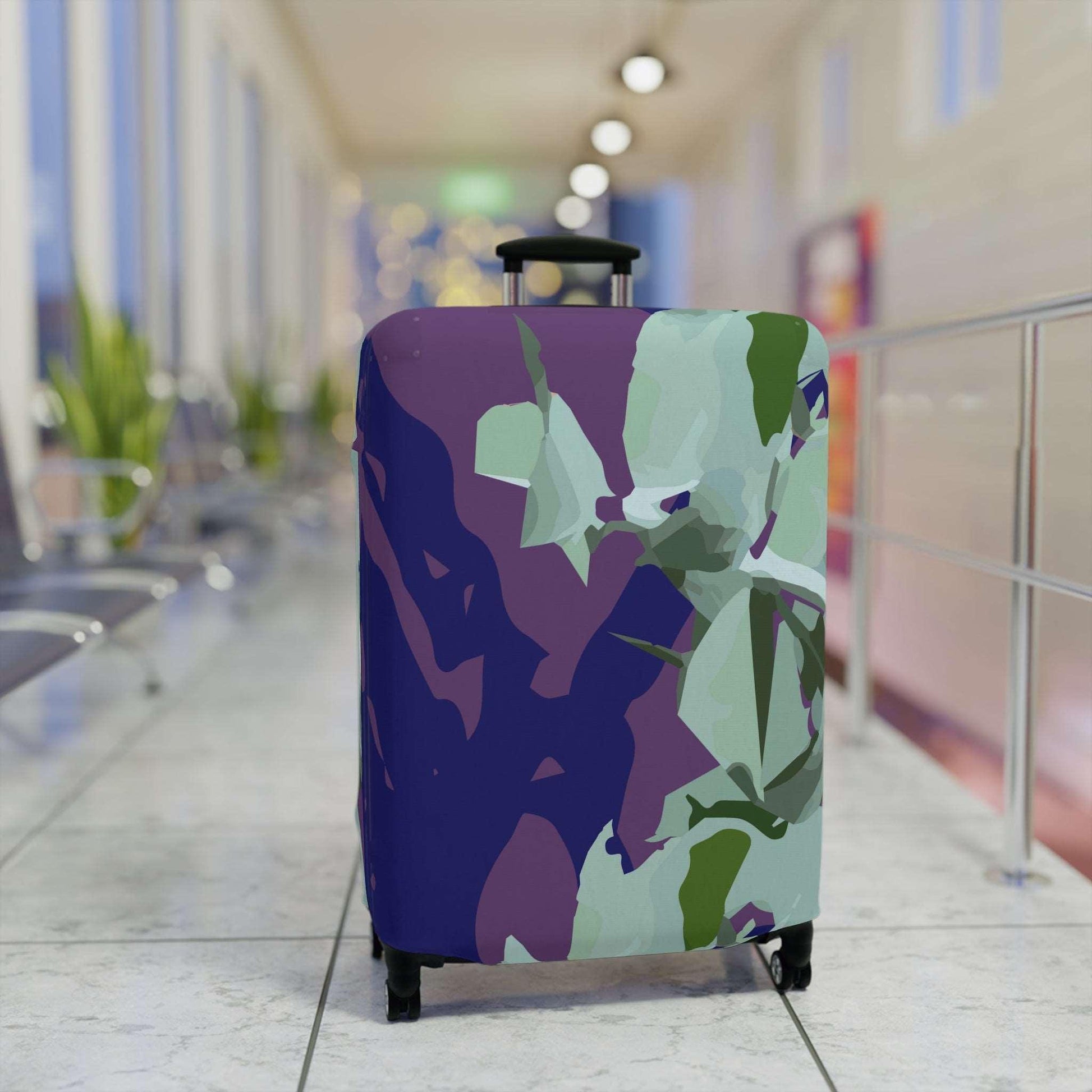 Floral Abstraction Harmony Collection by Miniaday Designs, LLC. Luggage Cover - Miniaday Designs, LLC.