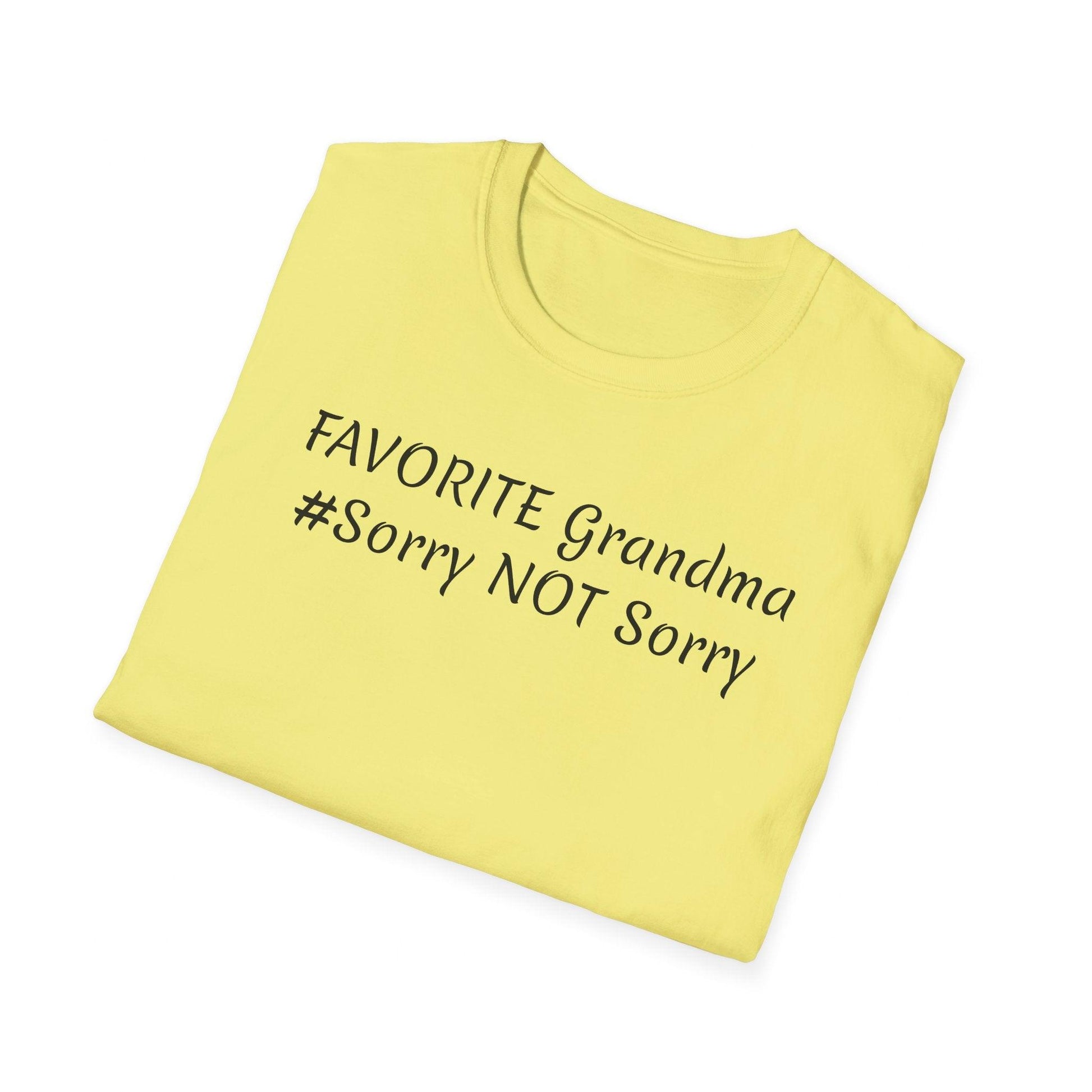 FAVORITE GRANDMA Unisex Softstyle T-Shirt - Miniaday Designs, LLC.
