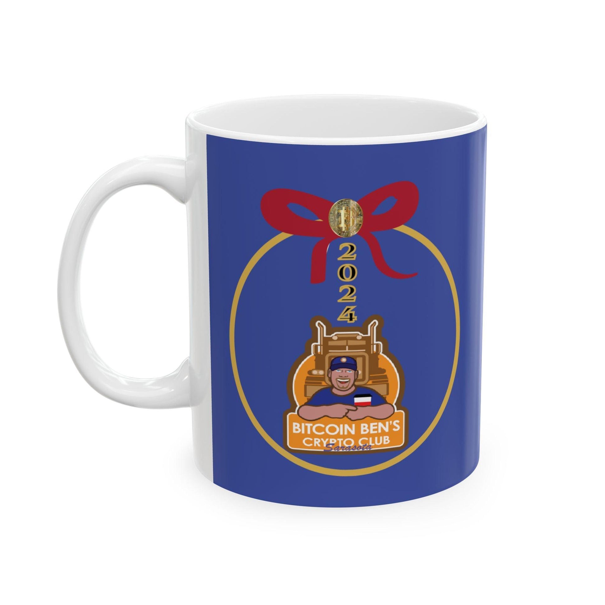 BBCC Sarasota Christmas Ceramic Mug, (11oz, 15oz) - Miniaday Designs, LLC.