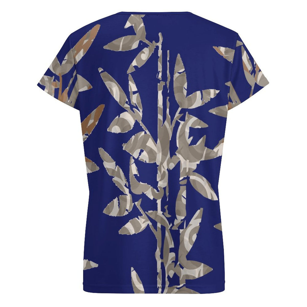 Bamboo Artist-Designed V-Neck Shirt for Women