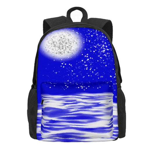 Ryan's Moon Over the Water Laptop Backpack - Miniaday Designs, LLC.