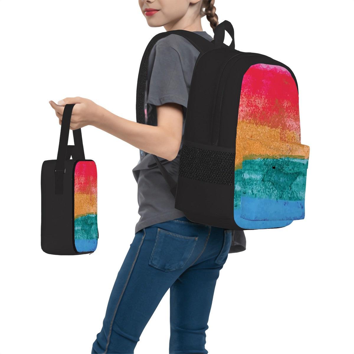 Daphne's Rainbow Surprise Backpack with Lunch Box - Miniaday Designs, LLC.