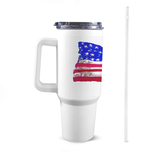 Miniaday Designs Patriotic 40 Oz Tumblers with Handles - Miniaday Designs, LLC.