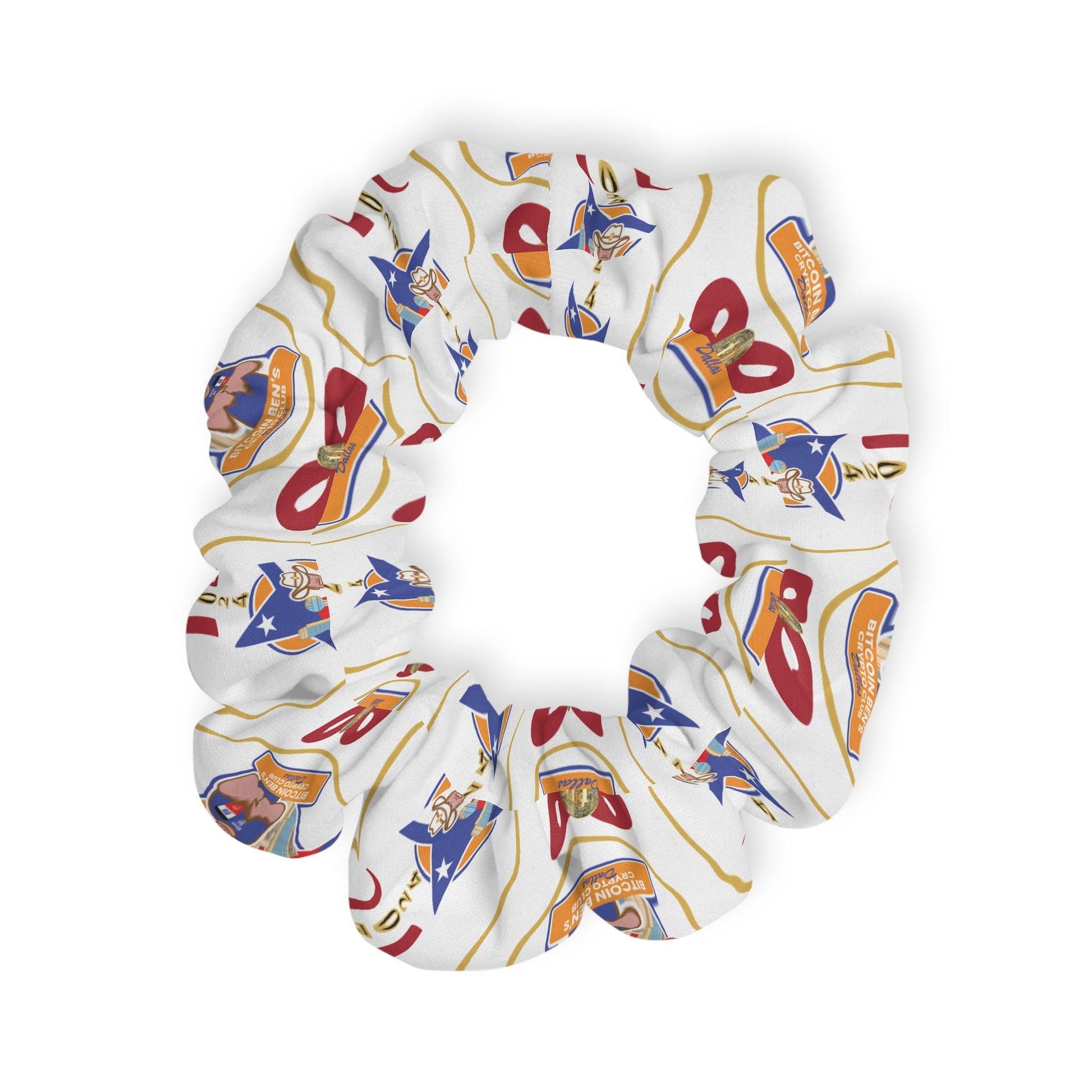 Bitcoin Ben Private Collection Dallas Christmas Scrunchie - Miniaday Designs, LLC.