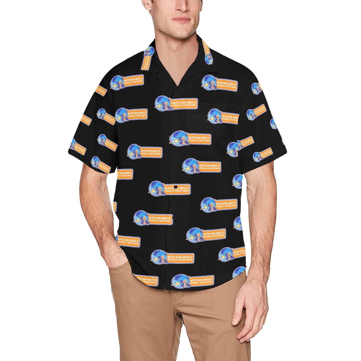 Bitcoin Ben.io Hawaiian Shirts Horizontal Logo