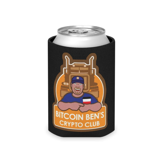 Bitcoin Ben Crypto Club Can Cooler - Miniaday Designs, LLC.