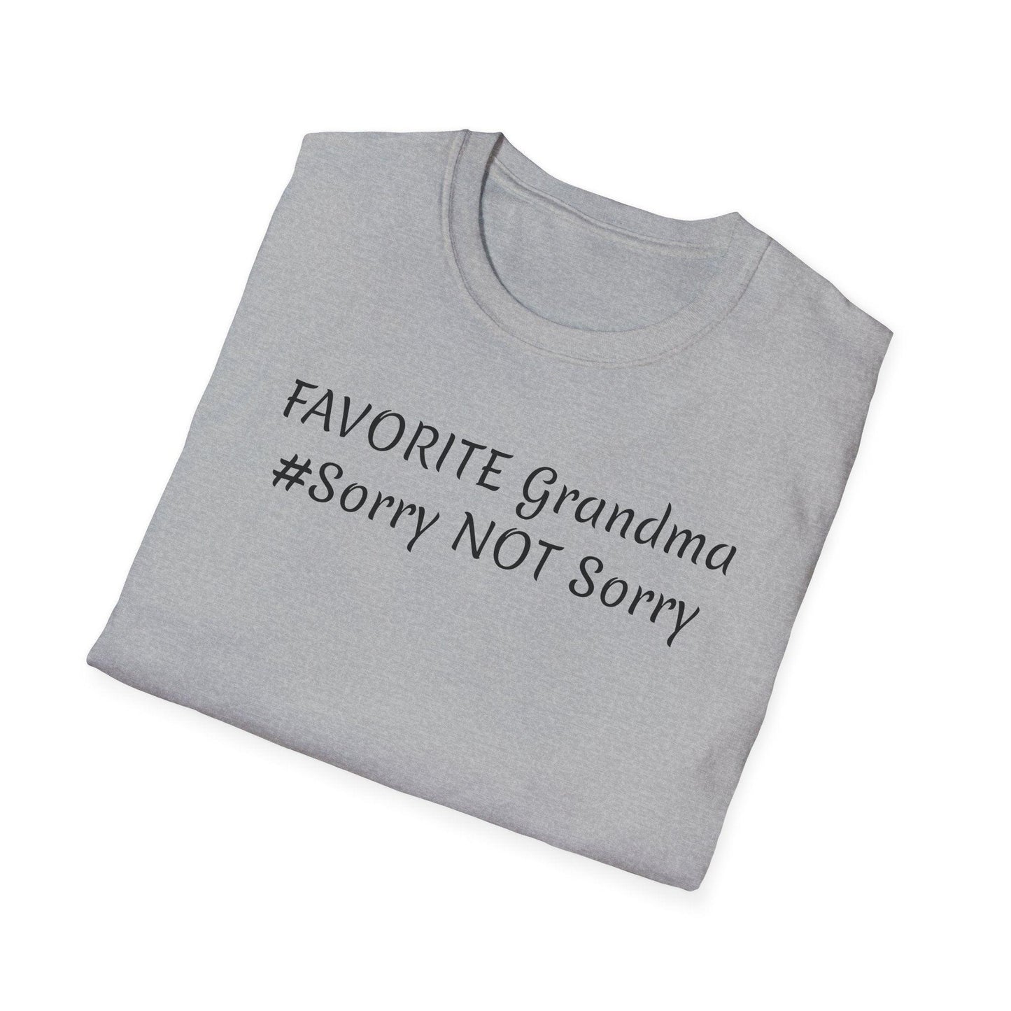 FAVORITE GRANDMA Unisex Softstyle T-Shirt - Miniaday Designs, LLC.