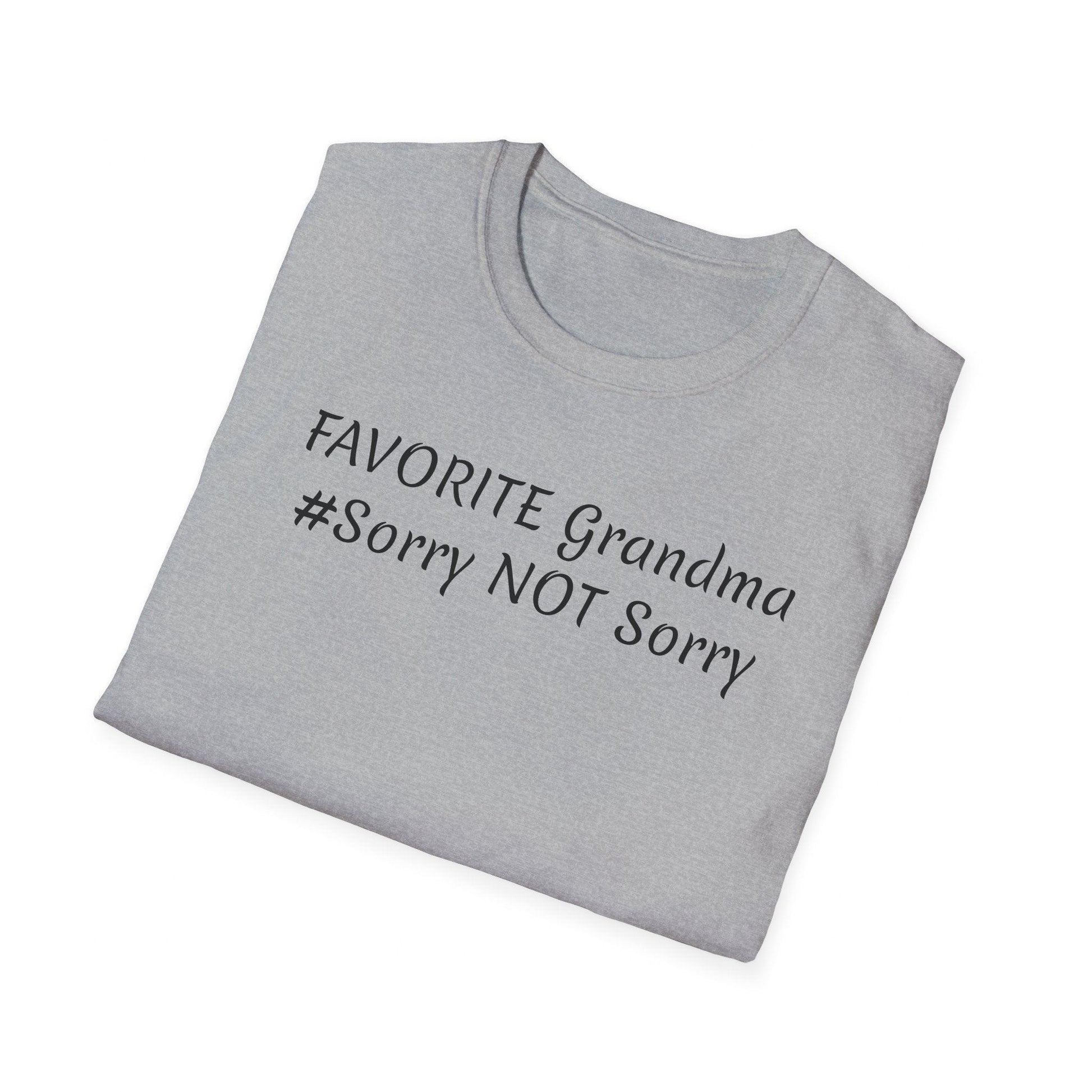 FAVORITE GRANDMA Unisex Softstyle T-Shirt - Miniaday Designs, LLC.