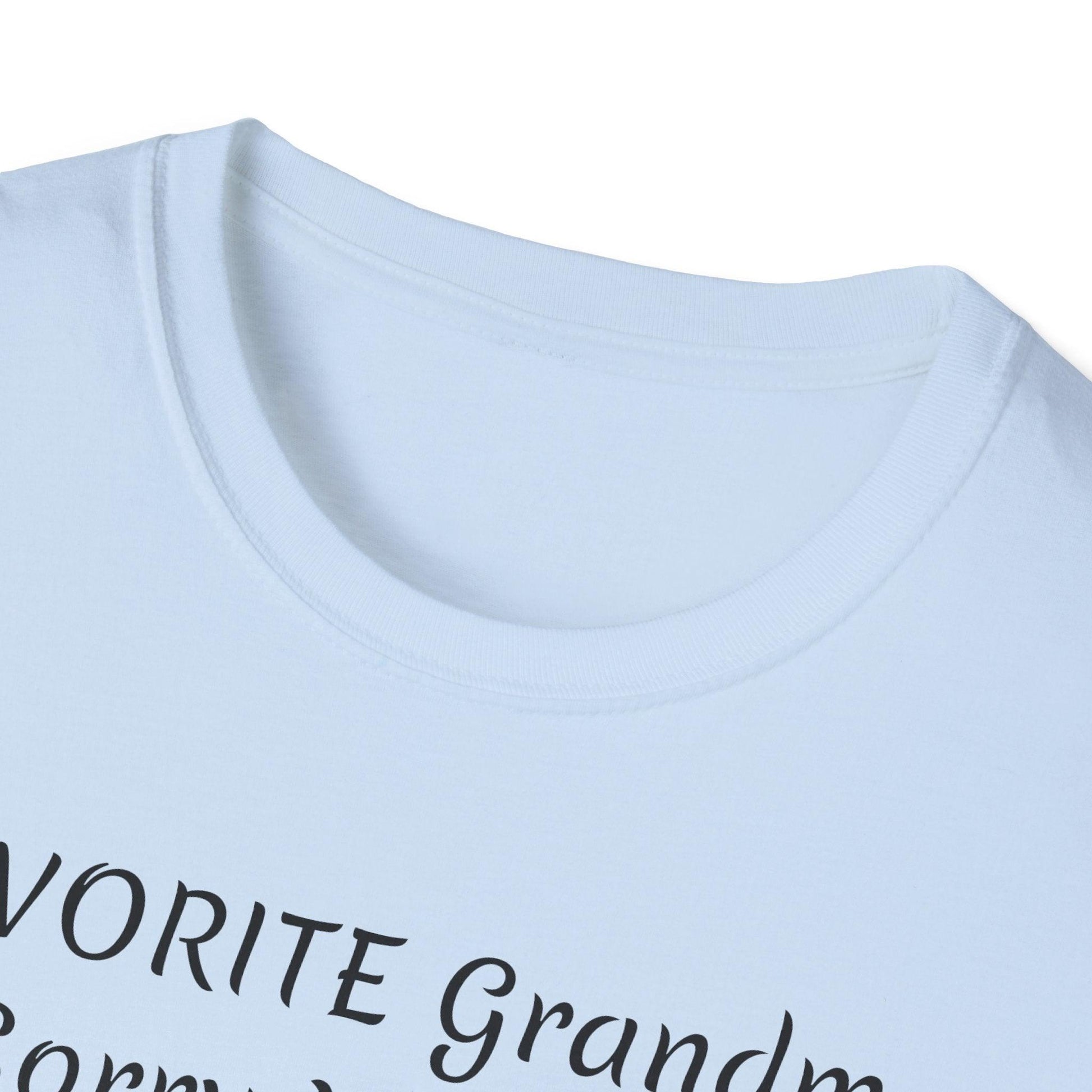 FAVORITE GRANDMA Unisex Softstyle T-Shirt - Miniaday Designs, LLC.