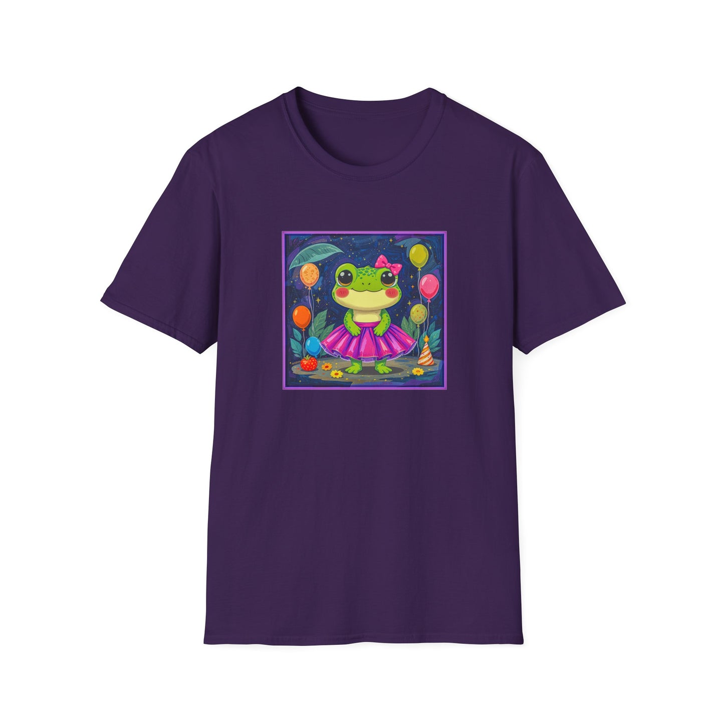 Happy Birthday Froggy Unisex Softstyle T-Shirt