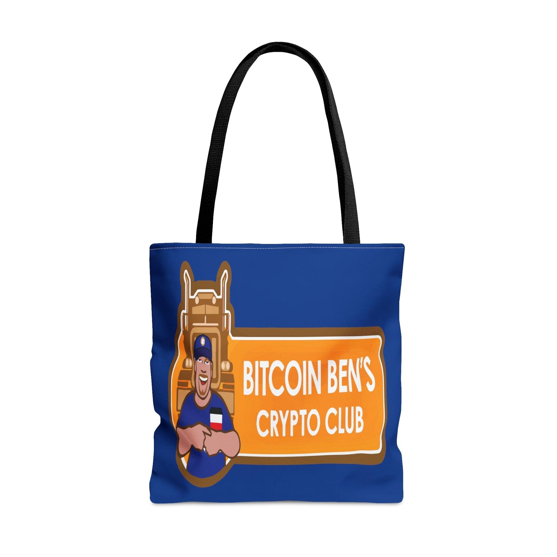 Miniaday Designs Bitcoin Ben BlueTote Bag - Miniaday Designs, LLC.