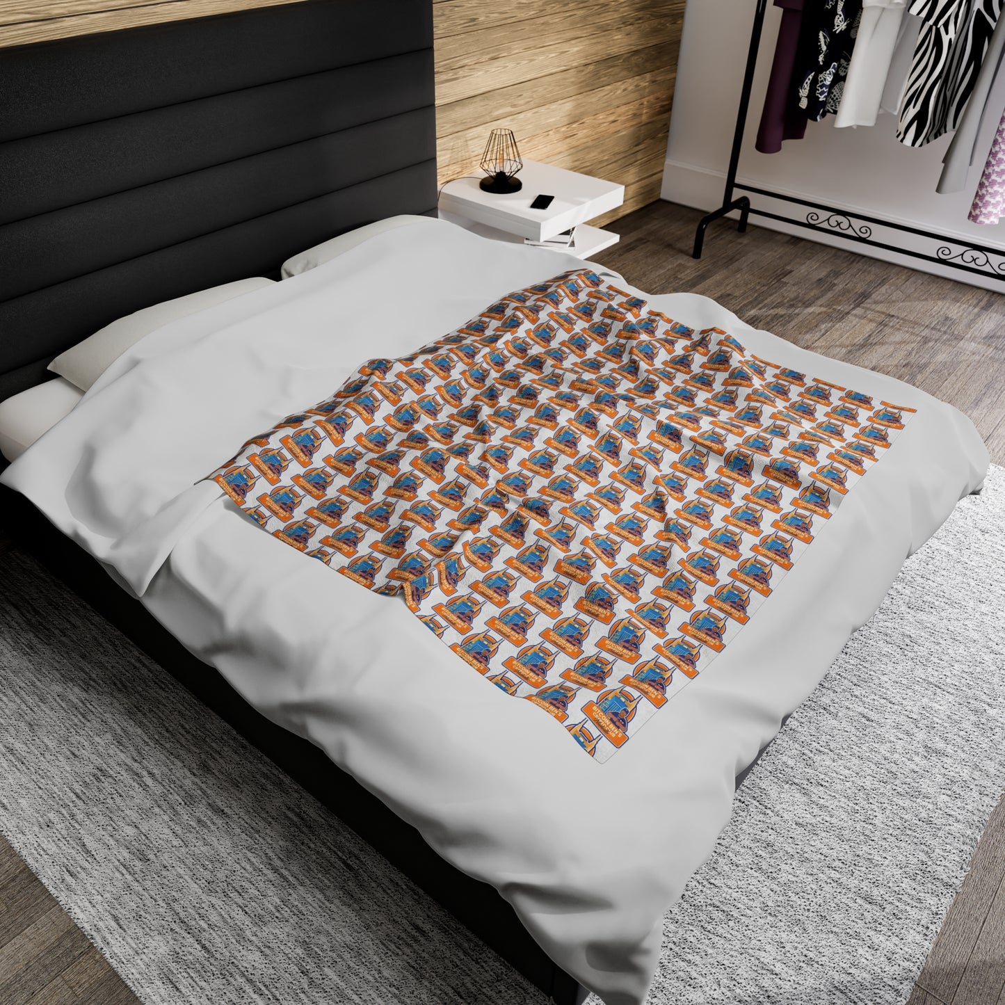 Bitcoin Ben Nashville Club Velveteen Plush Blanket