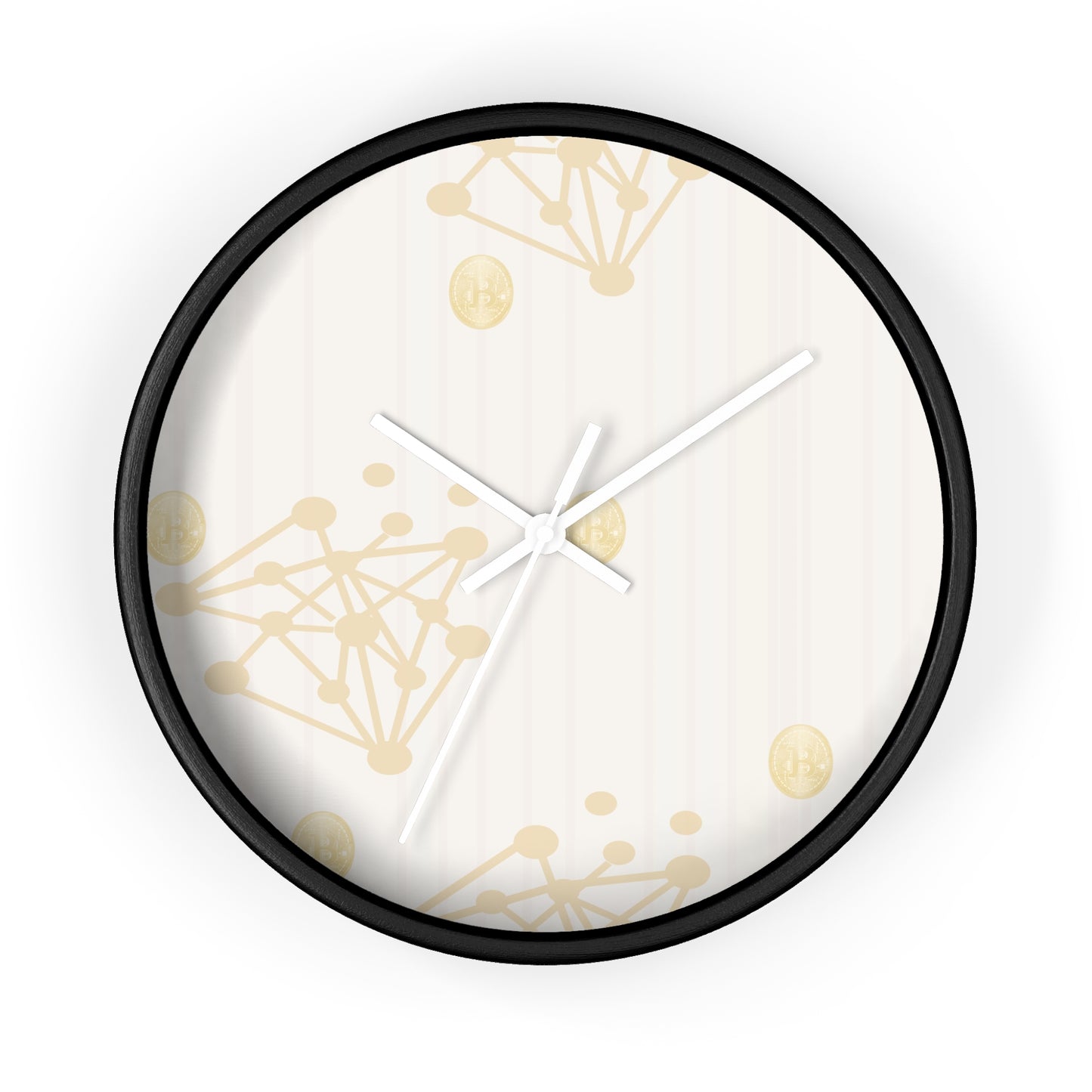 Gold Cryprto and Bitcon Wall Clock