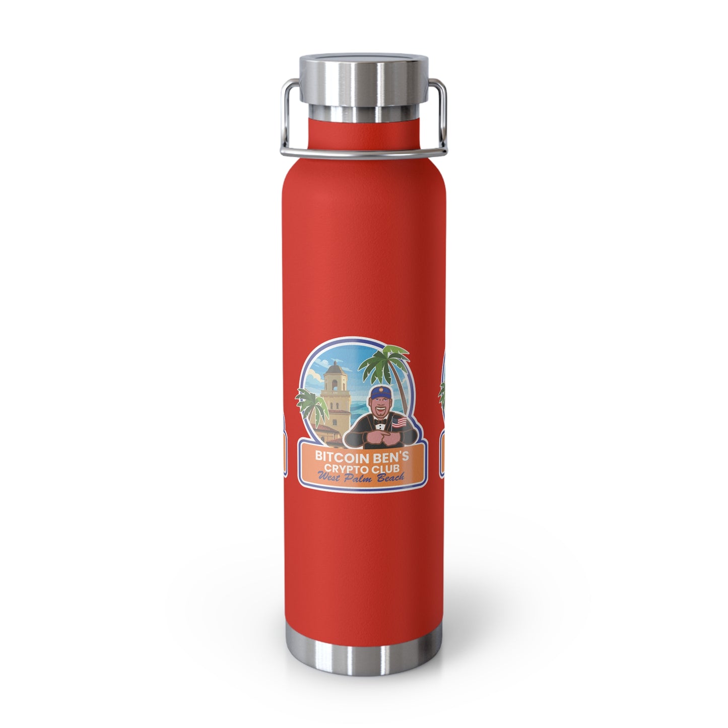 BBCC West Palm Beach Club Copper Vacuum Insulated Bottle, 22oz