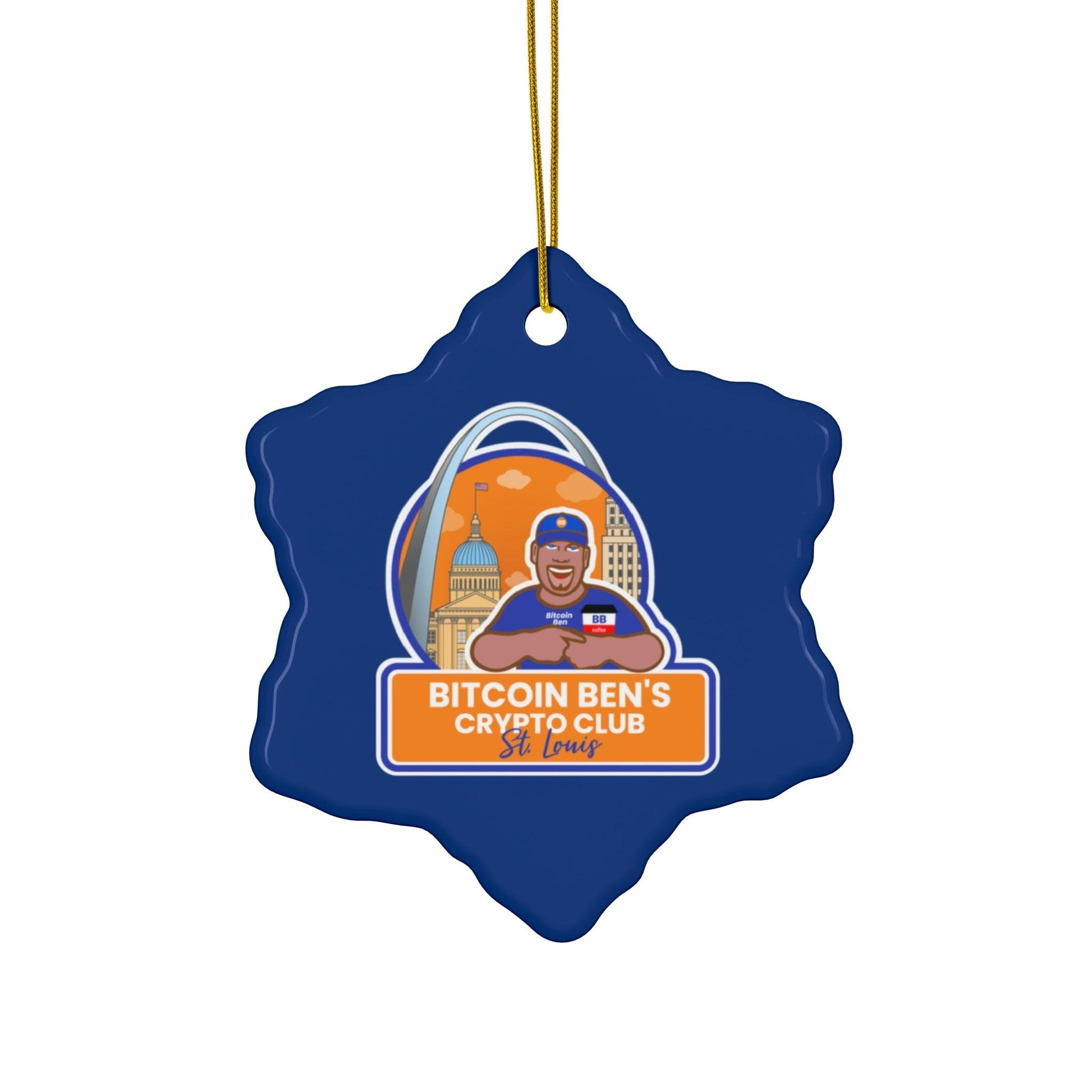 BBC St Louis Ceramic Ornament, 4 Shapes (1 Ornament) - Miniaday Designs, LLC.