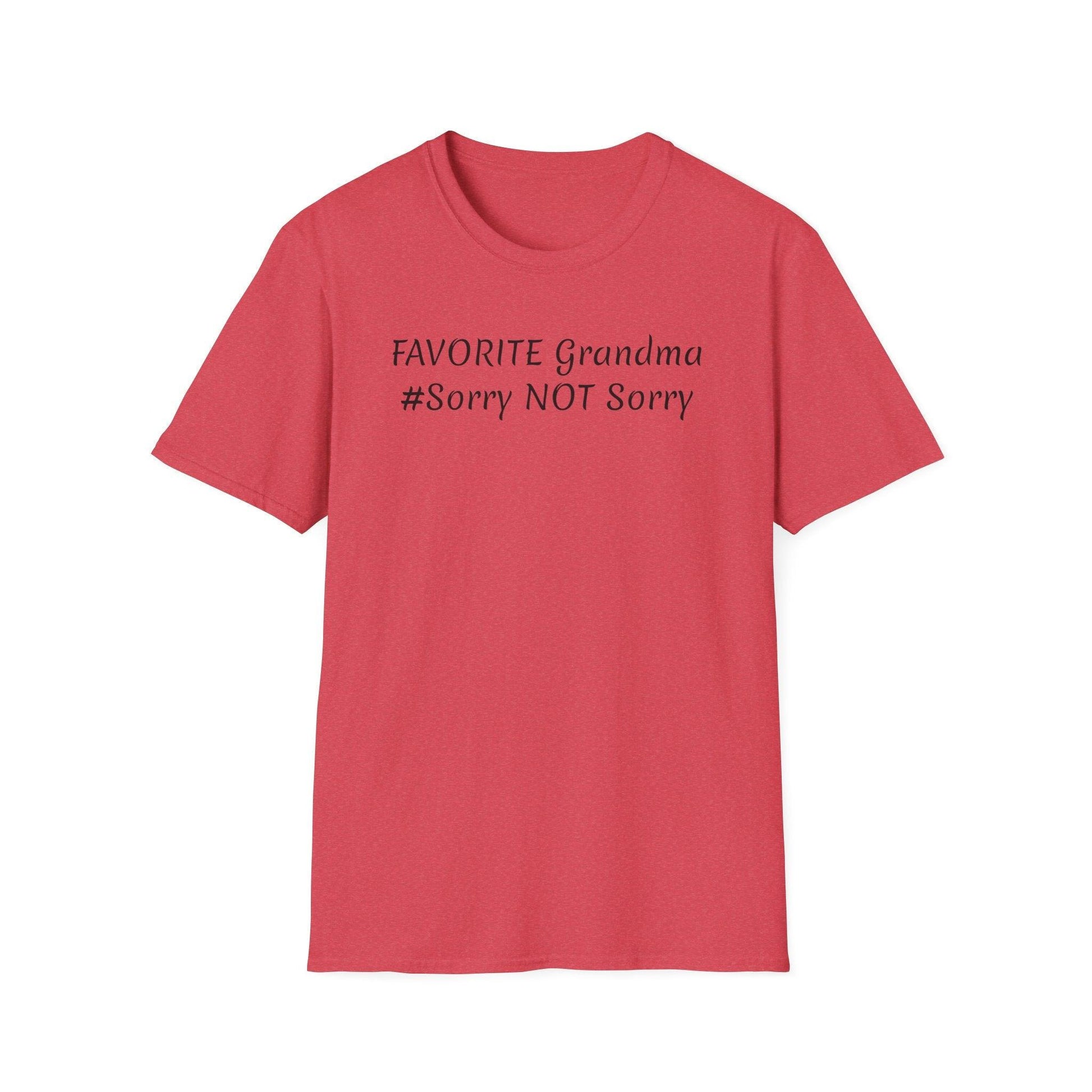 FAVORITE GRANDMA Unisex Softstyle T-Shirt - Miniaday Designs, LLC.