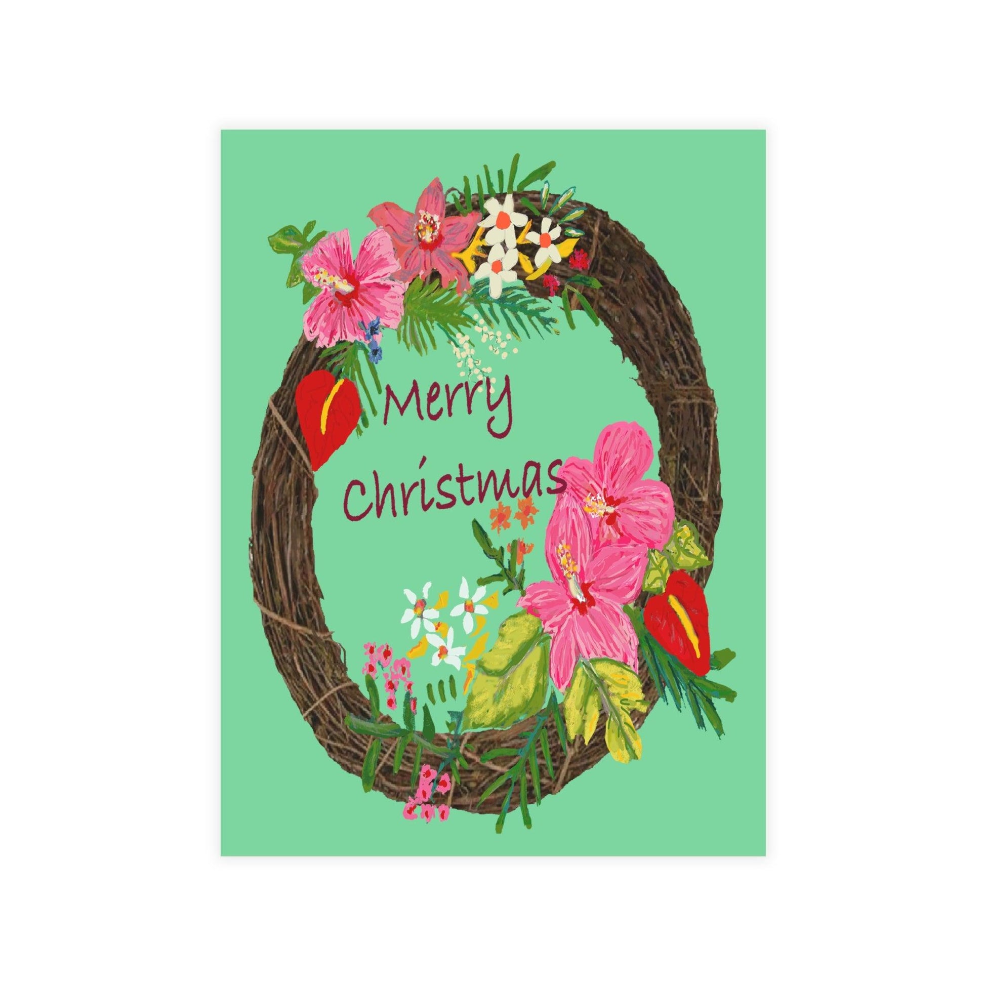 Miniaday Designs Tropical Christmas Postcard Bundles (envelopes included) - Miniaday Designs, LLC.