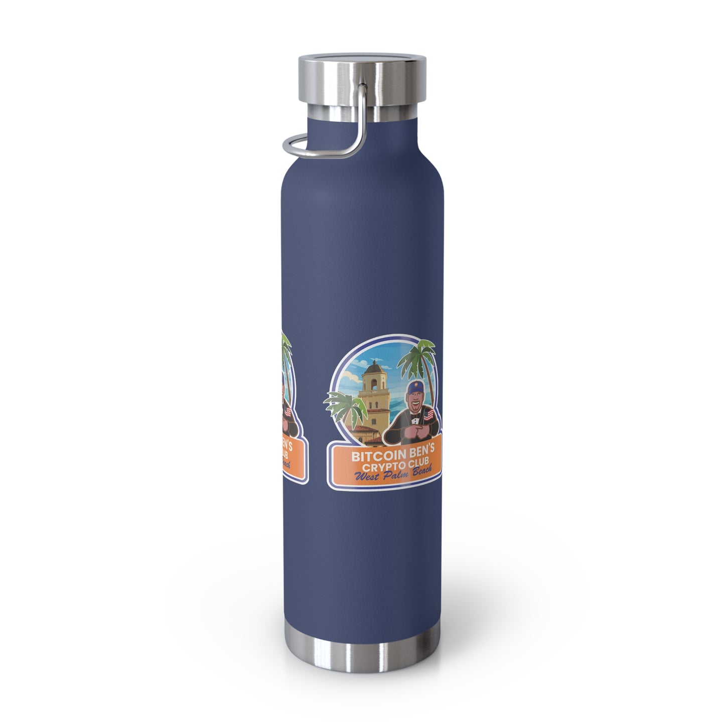 BBCC West Palm Beach Club Copper Vacuum Insulated Bottle, 22oz