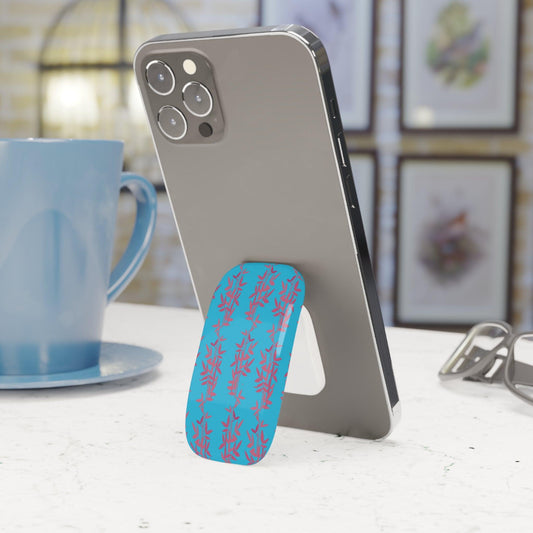 Miniaday Designs Teal Bamboo Phone Click-On Grip - Miniaday Designs, LLC.