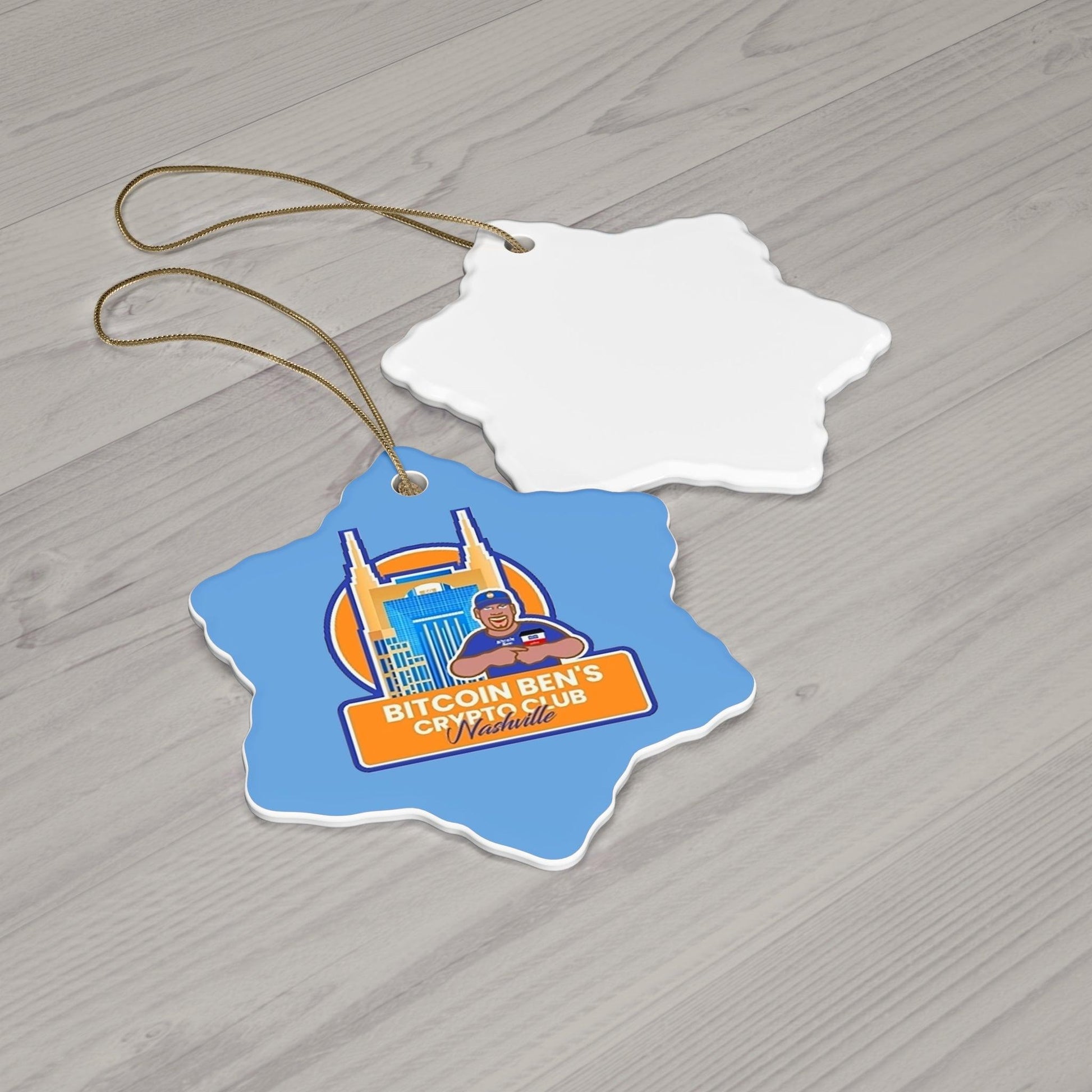 BBCC Nashville Ceramic Ornament (1 Ornament) - Miniaday Designs, LLC.