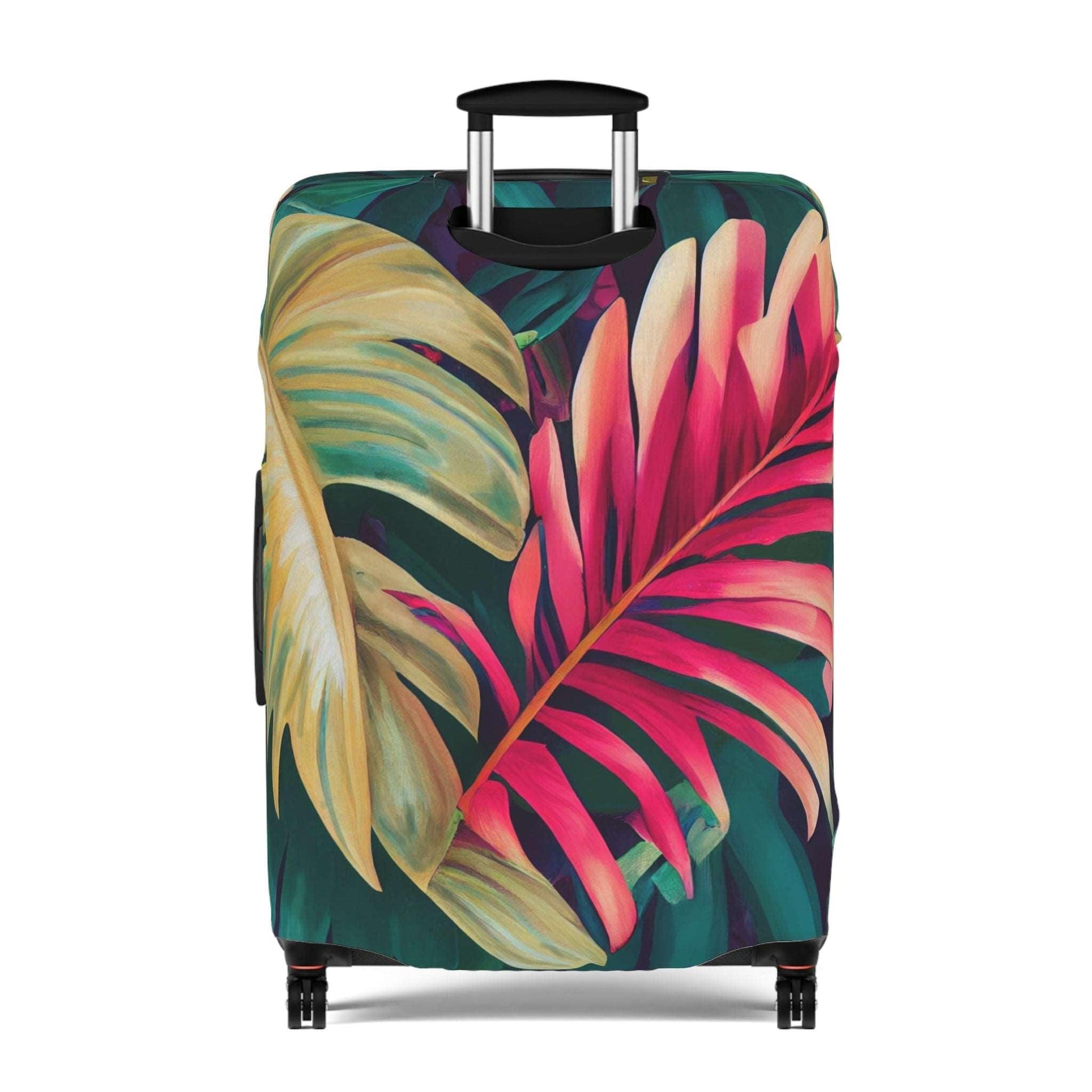 Enchanting Foliage: A Fusion of Realism and Exoticism in Brushwork by Miniaday Designs, LLC. Luggage Cover - Miniaday Designs, LLC.